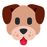 🐶 Emoji Cara De Perro en Twitter Twemoji 14.0.