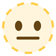Emoji 🫥 Faccia A Linea Tratteggiata su Twitter Twemoji 14.0.