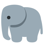 🐘 Emoji Elefante en Twitter Twemoji 14.0.