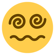 😵‍💫 Emoji Gesicht Mit Spiralförmigen Augen Twitter Twemoji 14.0.