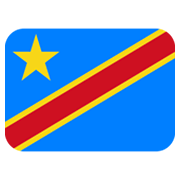 Flagge: Kongo-Kinshasa Twitter Twemoji 14.0.