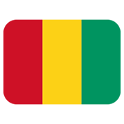 Bandera: Guinea Twitter Twemoji 14.0.