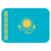 Bandera: Kazajistán Twitter Twemoji 14.0.
