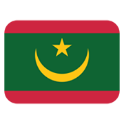 Bandera: Mauritania Twitter Twemoji 14.0.