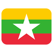 Drapeau : Myanmar (Birmanie) Twitter Twemoji 14.0.