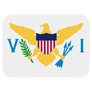 Drapeau : Îles Vierges Des États-Unis Twitter Twemoji 14.0.