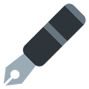 Emoji 🖋️ Penna Stilografica su Twitter Twemoji 14.0.