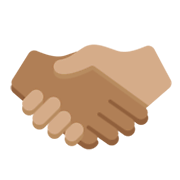 🫱🏾‍🫲🏽 Emoji Handschlag: mitteldunkle Hautfarbe, mittlere Hautfarbe Twitter Twemoji 14.0.