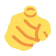 Emoji 🫵 İndice Che Punta Allo Spettatore su Twitter Twemoji 14.0.