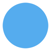 🔵 Emoji Círculo Azul Grande en Twitter Twemoji 14.0.