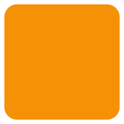 Quadrato Arancione Twitter Twemoji 14.0.