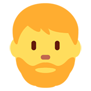 🧔‍♂️ Emoji Homem: Barba na Twitter Twemoji 14.0.