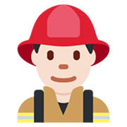 Émoji 👨🏻‍🚒 Pompier Homme : Peau Claire sur Twitter Twemoji 14.0.