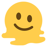 🫠 Emoji Cara Derretida en Twitter Twemoji 14.0.