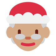 Émoji 🤶🏽 Mère Noël : Peau Légèrement Mate sur Twitter Twemoji 14.0.
