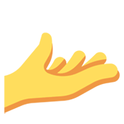 🫴 Emoji Palma Para Cima Mão na Twitter Twemoji 14.0.