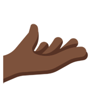 🫴🏿 Emoji Palma Para Cima Mão: Pele Escura na Twitter Twemoji 14.0.