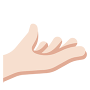 🫴🏻 Emoji Palma Para Cima Mão: Pele Clara na Twitter Twemoji 14.0.