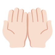 🤲🏻 Emoji Handflächen nach oben: helle Hautfarbe Twitter Twemoji 14.0.
