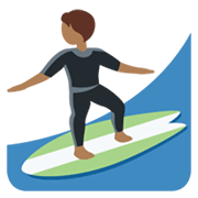 🏄🏾 Emoji Surfer(in): mitteldunkle Hautfarbe Twitter Twemoji 14.0.