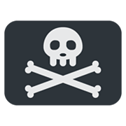 🏴‍☠️ Emoji Bandera Pirata en Twitter Twemoji 14.0.