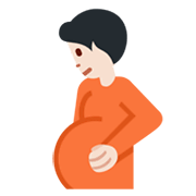 🫄🏻 Emoji Persona Embarazada: Tono De Piel Claro en Twitter Twemoji 14.0.
