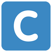 Símbolo do indicador regional letra C Twitter Twemoji 14.0.