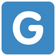 Lettera simbolo indicatore regionale G Twitter Twemoji 14.0.