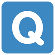 Indicador regional símbolo letra Q Twitter Twemoji 14.0.