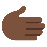 Emoji 🫱🏿 Mano Destra: Carnagione Scura su Twitter Twemoji 14.0.