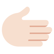 🫱🏻 Emoji Mão Direita: Pele Clara na Twitter Twemoji 14.0.
