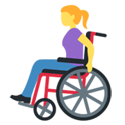 👩‍🦽 Emoji Frau in manuellem Rollstuhl Twitter Twemoji 14.0.