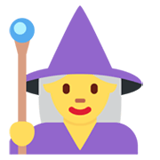 Emoji 🧙‍♀️ Maga su Twitter Twemoji 14.0.