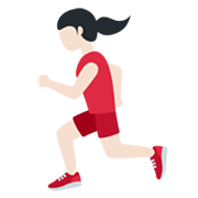 Mujer Corriendo: Tono De Piel Claro Twitter Twemoji 14.0.