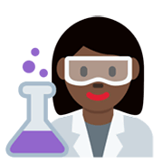 👩🏿‍🔬 Emoji Cientista Mulher: Pele Escura na Twitter Twemoji 14.0.