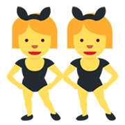 👯‍♀️ Emoji Mujeres Con Orejas De Conejo en Twitter Twemoji 14.0.