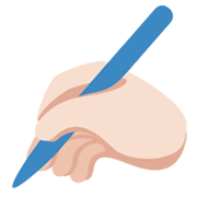 ✍🏻 Emoji schreibende Hand: helle Hautfarbe Twitter Twemoji 14.0.