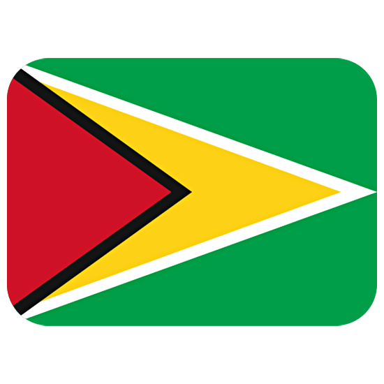 Bandeira: Guiana Twitter Twemoji 15.0.