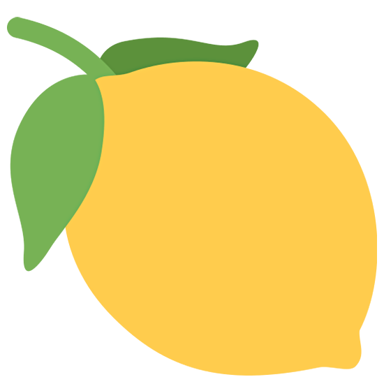 🍋 Emoji Limão na Twitter Twemoji 15.0.