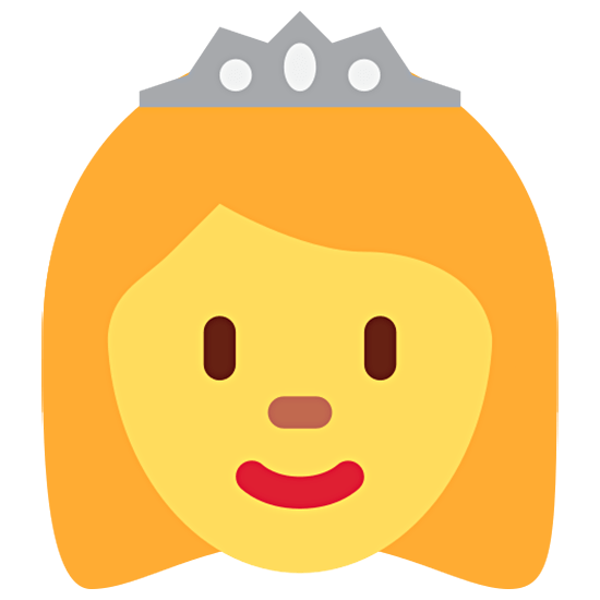 👸 Emoji Princesa na Twitter Twemoji 15.0.