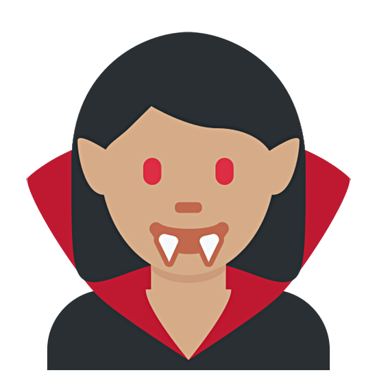 🧛🏽‍♀️ Emoji Mulher Vampira: Pele Morena na Twitter Twemoji 15.0.