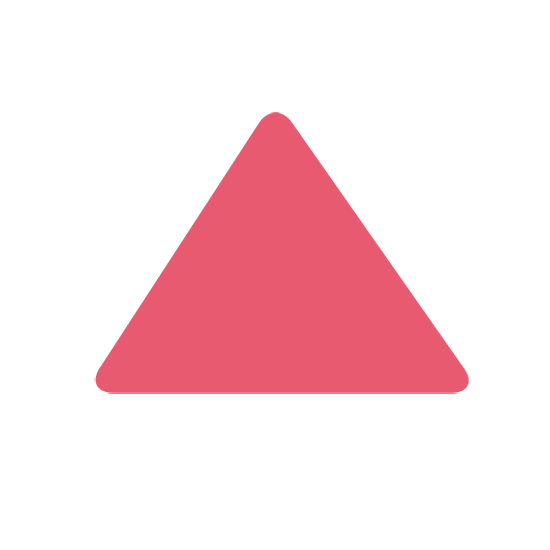 🔺 Emoji rotes Dreieck mit der Spitze nach oben Twitter Twemoji 15.0.