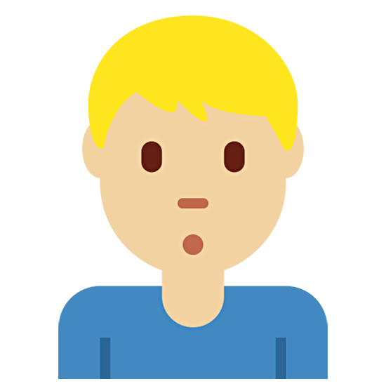 Emoji 🙎🏼‍♂️ Uomo Imbronciato: Carnagione Abbastanza Chiara su Twitter Twemoji 15.0.