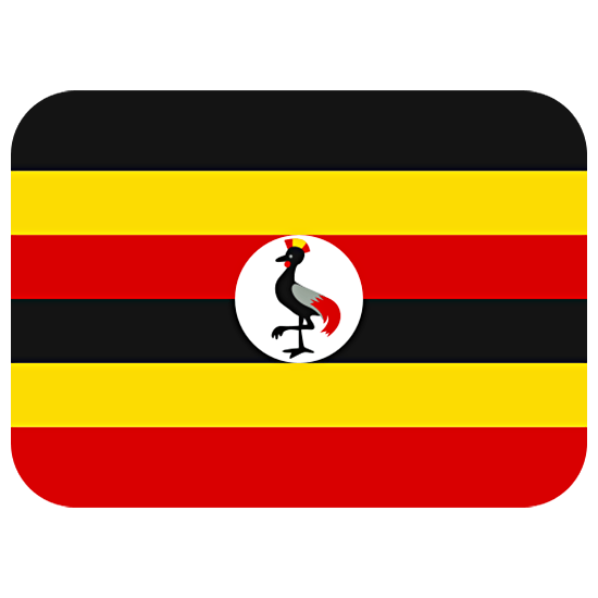 🇺🇬 Emoji Bandera: Uganda en Twitter Twemoji 15.0.