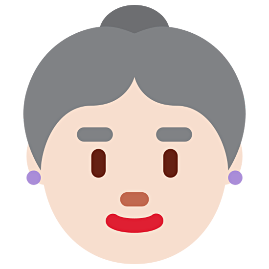 👵🏻 Emoji Anciana: Tono De Piel Claro en Twitter Twemoji 15.0.