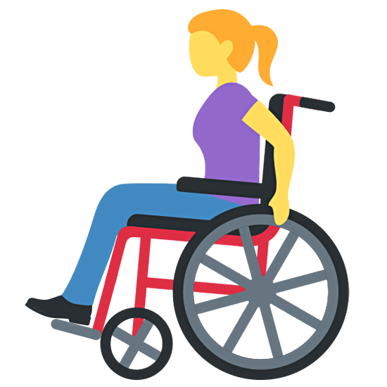 👩‍🦽 Emoji Mulher Em Cadeira De Rodas Manual na Twitter Twemoji 15.0.