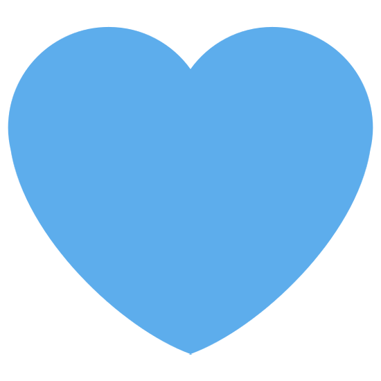 💙 Emoji blaues Herz Twitter Twemoji 15.0.