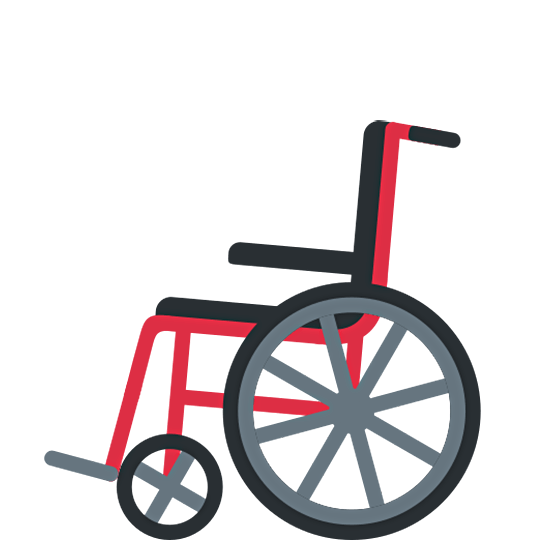 🦽 Emoji manueller Rollstuhl Twitter Twemoji 15.0.