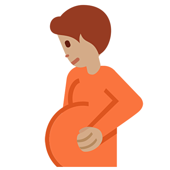 🫄🏽 Emoji Persona Embarazada: Tono De Piel Medio en Twitter Twemoji 15.0.