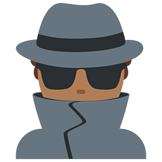 🕵🏾‍♂️ Emoji Detective Hombre: Tono De Piel Oscuro Medio en Twitter Twemoji 15.0.